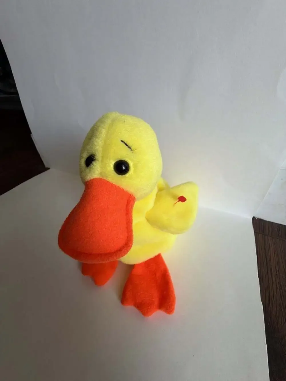 Ty Beanie Baby Quackers the Yellow Duck Plush